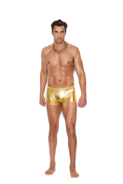 Men's Gold Lame'  Boxer Brief