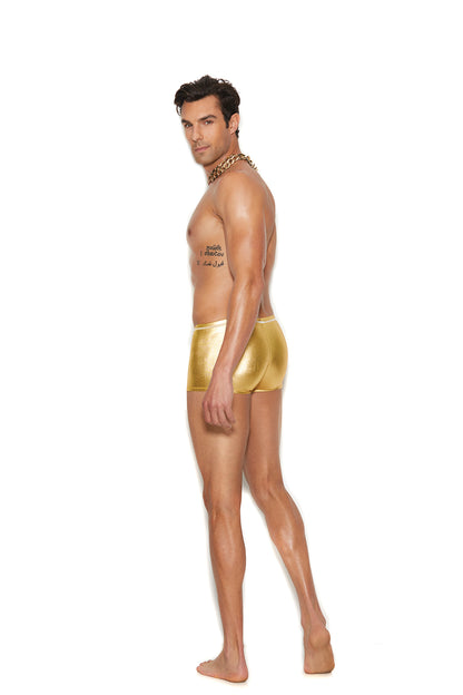 Men's Gold Lame'  Boxer Brief