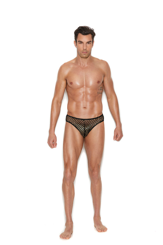 Men's Fishnet Thong Back Brief