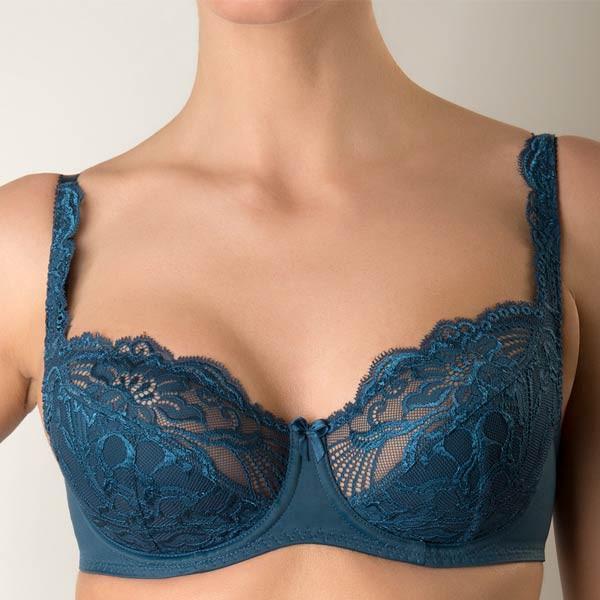 Semi-Sheer Lace Full Figure Bra Vova Laura-2